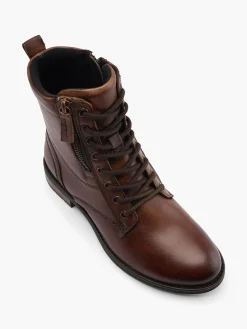 Outlet Leather Lace Up Boot Women Boots·Lace-Up Boots|Boots·Leather Boots