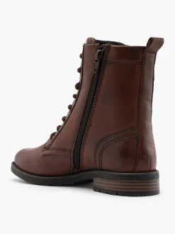 Outlet Leather Lace Up Boot Women Boots·Lace-Up Boots|Boots·Leather Boots