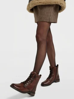 Outlet Leather Lace Up Boot Women Boots·Lace-Up Boots|Boots·Leather Boots