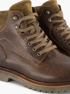 Hot Leather Lace-Up Boots Boots·Lace-Up Boots