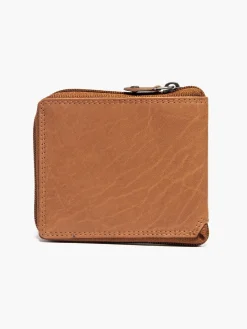 Clearance Brown Leather Zip Wallet Women Other Accessories·Purses & Wallets