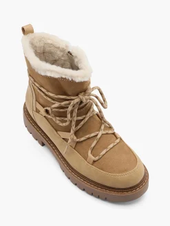 Clearance Panelled Lace Up Hiker Boot Women Boots·Faux Fur Lined Boots|Boots·Chunky Boots