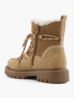 Clearance Panelled Lace Up Hiker Boot Women Boots·Faux Fur Lined Boots|Boots·Chunky Boots