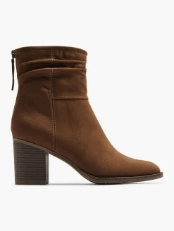 Outlet Ruched Ankle Boot Women Boots·Heeled Boots|Boots·Ankle Boots