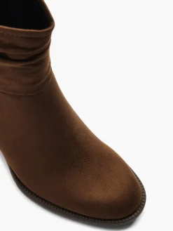 Outlet Ruched Ankle Boot Women Boots·Heeled Boots|Boots·Ankle Boots