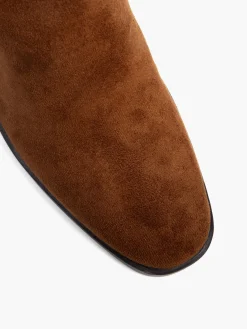 Suede Classic Block Heeled Ankle Boot Women Boots·Ankle Boots