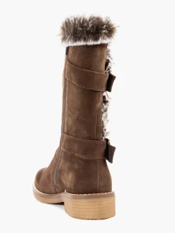 Sale Suede Fur Detail Boot Women Boots·Winter Boots|Boots·Knee High Boots