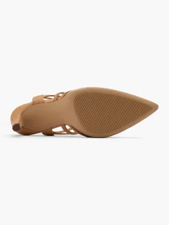 New Textured Slingback Strappy Heels Women Heels·High Heels