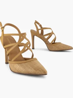 New Textured Slingback Strappy Heels Women Heels·High Heels