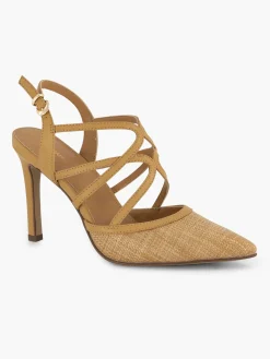New Textured Slingback Strappy Heels Women Heels·High Heels