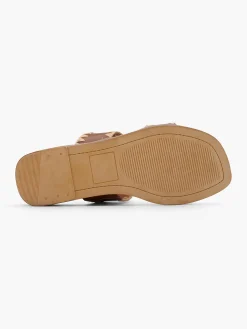 Clearance Whipstitch Detail Flat Slip On Sandal Women Sandals·Flat Sandals
