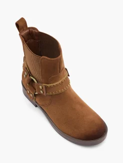 Outlet Brown Whipstitch Harness Detail Chelsea Boot Women Boots·Chelsea Boots|Boots·Ankle Boots