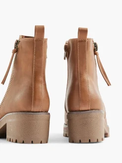 Best Zip Chunky Ankle Boot Women Boots·Heeled Boots|Boots·Ankle Boots