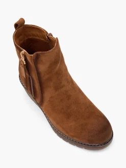 Discount Zip Up Wedge Ankle Boot Women Boots·Ankle Boots