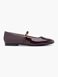 New Burgandy Patent Ballet Pump Women Loafers & Low Shoes·Ballet Pumps