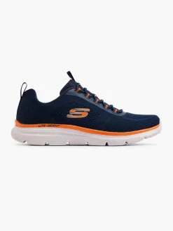 Online Burns 2.0 Navy/Orange Trainers Shoes·Comfort|Trainers·Skechers Trainers