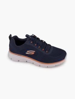 Online Burns 2.0 Navy/Orange Trainers Shoes·Comfort|Trainers·Skechers Trainers