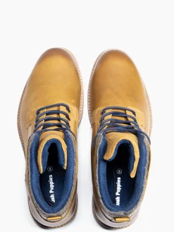 Online Camel Lace-up Leather Boot Boots·Lace-Up Boots