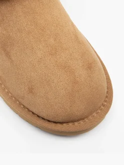 Camel Faux Fur Collared Boot with Aztec Detail Women Boots·Faux Fur Lined Boots