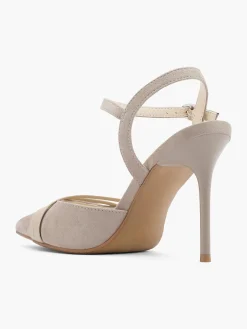 Camel High Heel with Ankle Strap Women Heels·High Heels