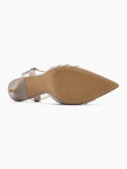 Camel High Heel with Ankle Strap Women Heels·High Heels