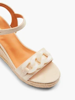 Clearance Wedge Heel with Chain Detail Women Sandals·Heeled Sandals|Heels·Wedges