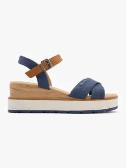 Outlet Dark Wood Effect Wedge Heeled Sandal Women Heels·Wedges|Sandals·Wedge Sandals
