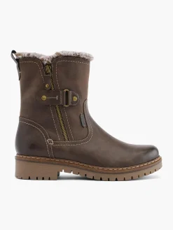 Hot Dark Faux Fur Lined Comfort Ankle Boot Women Loafers & Low Shoes·Comfort|Boots·Winter Boots