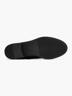 Sale Dark Leather Ankle Boot with Buckle Detail Women Boots·Ankle Boots