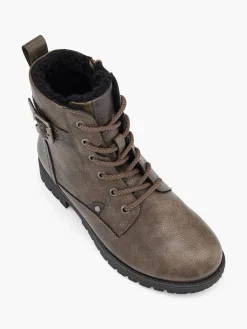 Clearance Dark Lace-Up Ankle Boot Women Boots·Ankle Boots