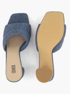 Discount Denim Padded Mule Women Heels·High Heels