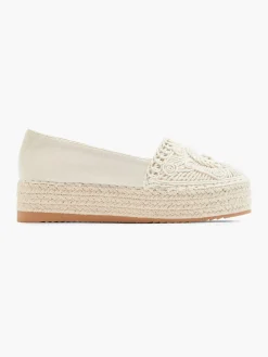 Embroidery Detail Platform Espadrille Slip On Women Loafers & Low Shoes·Espadrilles