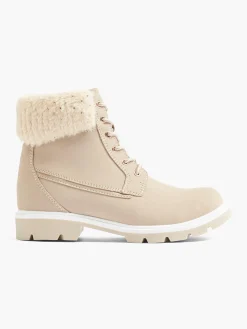 Sale Faux Fur Apricot Lace-Up Winter Boots Women Boots·Walking Shoes|Boots·Winter Boots