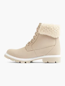 Sale Faux Fur Apricot Lace-Up Winter Boots Women Boots·Walking Shoes|Boots·Winter Boots