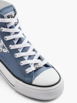 Online Light Canvas Lace-up Hi-Top Women Trainers·Canvas Trainers|Loafers & Low Shoes·Canvas
