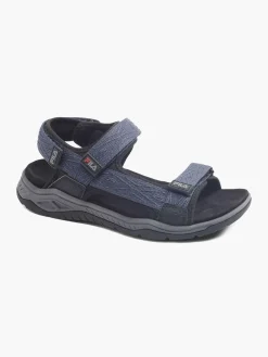 Online Navy Triple Strap Sandal Sandals·Walking Sandals