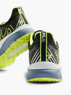 Sale New Black//Yellow Lace-up Running Trainer Trainers·Sports Trainers