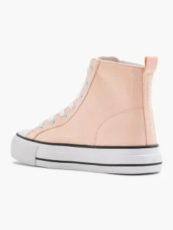 Clearance Canvas Lace-up Hi-Top Women Trainers·Pastel Trainers|Trainers·Canvas Trainers