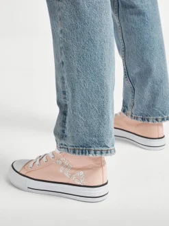 Clearance Canvas Lace-up Hi-Top Women Trainers·Pastel Trainers|Trainers·Canvas Trainers