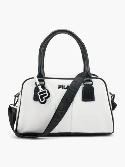 Discount White and Black Contrast Handbag with Adjustable Shoulder Strap Women Bags·Handbags