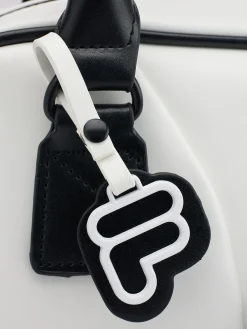 Discount White and Black Contrast Handbag with Adjustable Shoulder Strap Women Bags·Handbags
