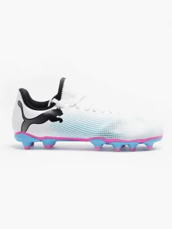 New Future 7 Play FG/AG White//Blue Juniors Football Boots Kids All Boys·Kids|All Girls·Kids
