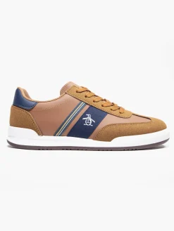 Discount Gaz Tan/Navy Lace Up Casual Trainers Shoes·Lace-Ups|Shoes·Brogues