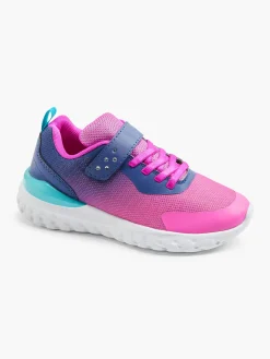 Girls Fuschia/ Dark Velcro Trainer Kids All Girls·Kids|Girls Shoes·Touch Fastening