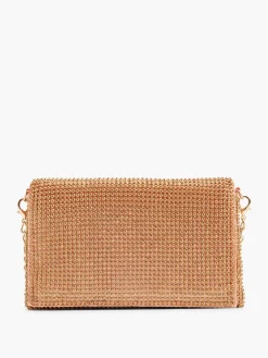 Outlet Diamante Clutch Bag with Removable Shoulder Strap Women Bags·Handbags