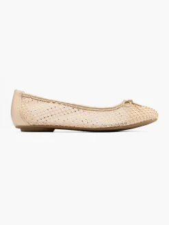 Online Mesh Embellished Ballet Pump Women Loafers & Low Shoes·Ballet Pumps