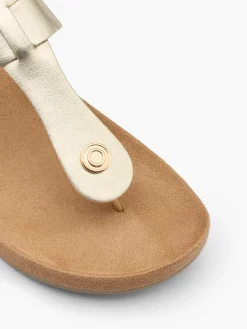 New Toe Post Footbed Flat Sandal Women Sandals·Mules