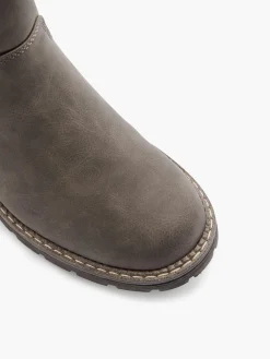 Clearance Faux Fur Lined Tall Boot with Buckle Detail Women Boots·Faux Fur Lined Boots|Boots·Ankle Boots