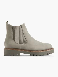 Hot Stretch Panel Chelsea Boot with Contrasting Sole Detail Women Boots·Chelsea Boots|Boots·Ankle Boots