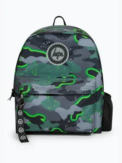 Clearance Green Glow Camo Backpack School Bags|Backpacks
